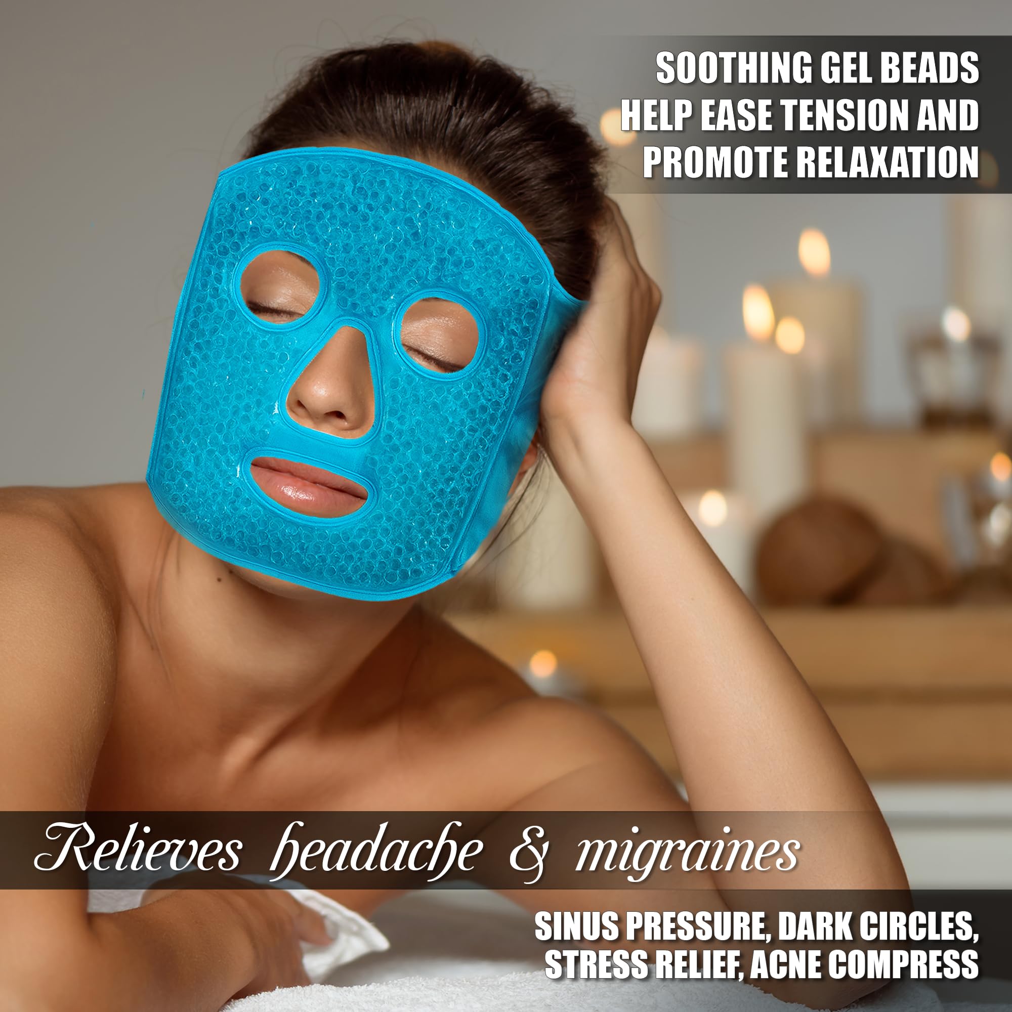 Amazon.com : SOFIDA Cold Hot Gel Face Eye Mask - Reduce Puffy Dark
